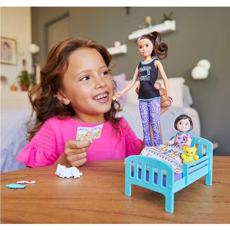 Barbie Skipper Babysitters Doll And Bedtime Playset