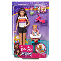 Barbie Skipper Babysitters Doll And Feeding Fun Playset