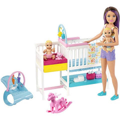 Barbie Skipper Babysitters Nap ‚Äö√Ñ√≤N' Nurture Nursery Dolls And Playset