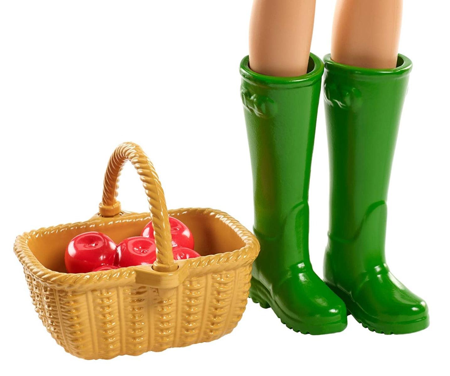 Barbie Sweet Orchard Farm Doll, Blonde with Basket & Apples