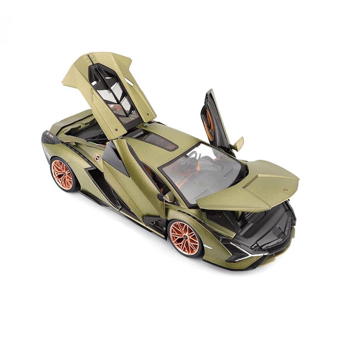 Bburago Die-Cast 1:18 Scale Lamborghini Sian FKP 37 (Green) for Ages 5+