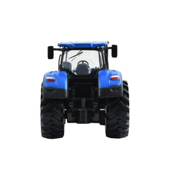 Bburago Metal Diecast Farm Tractor Long Friction New Holland T7 (Blue) for Ages 5+
