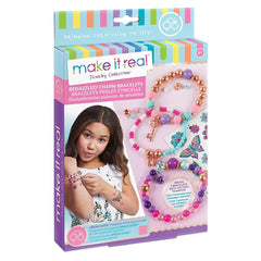 Make It Real Bedazzled Charm Bracelets - Blooming Creativity Multicolor