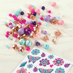 Make It Real Bedazzled Charm Bracelets - Blooming Creativity Multicolor
