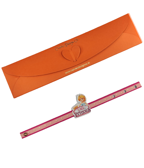 Canvas Design Little Princess Pink Rakhi/Band For Kids Ages 3-12 Years