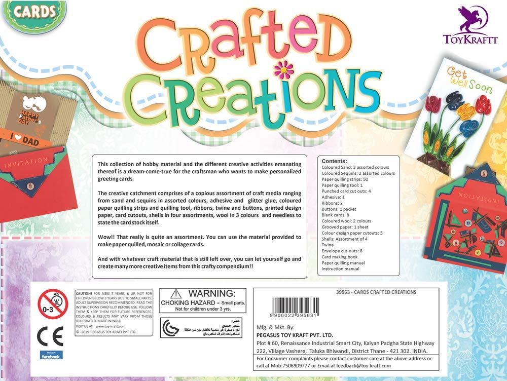 ToyKraft Cards Crafted Creations - Card Making Activity Kit for Kids