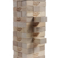 Classic Jenga, Hardwood Blocks, Stacking Tower Game for Kids Ages 6 and Up, 1 or More Players
