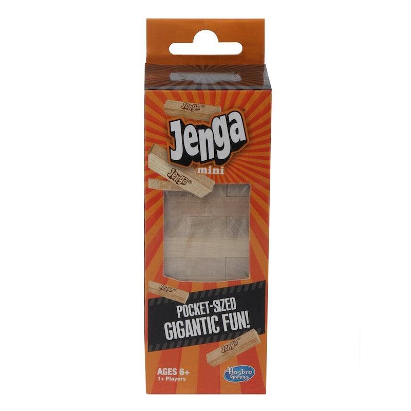 Jenga Mini Game, Hardwood Blocks, Stacking Tower Game for Kids Ages 6 and Up, 1 or More Players