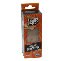 Jenga Mini Game, Hardwood Blocks, Stacking Tower Game for Kids Ages 6 and Up, 1 or More Players