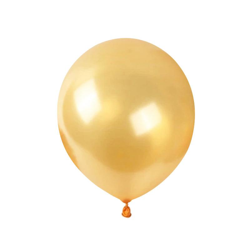 PartyCorp Copper Metallic Latex Balloon For Party Decorations, DIY Pack of 4