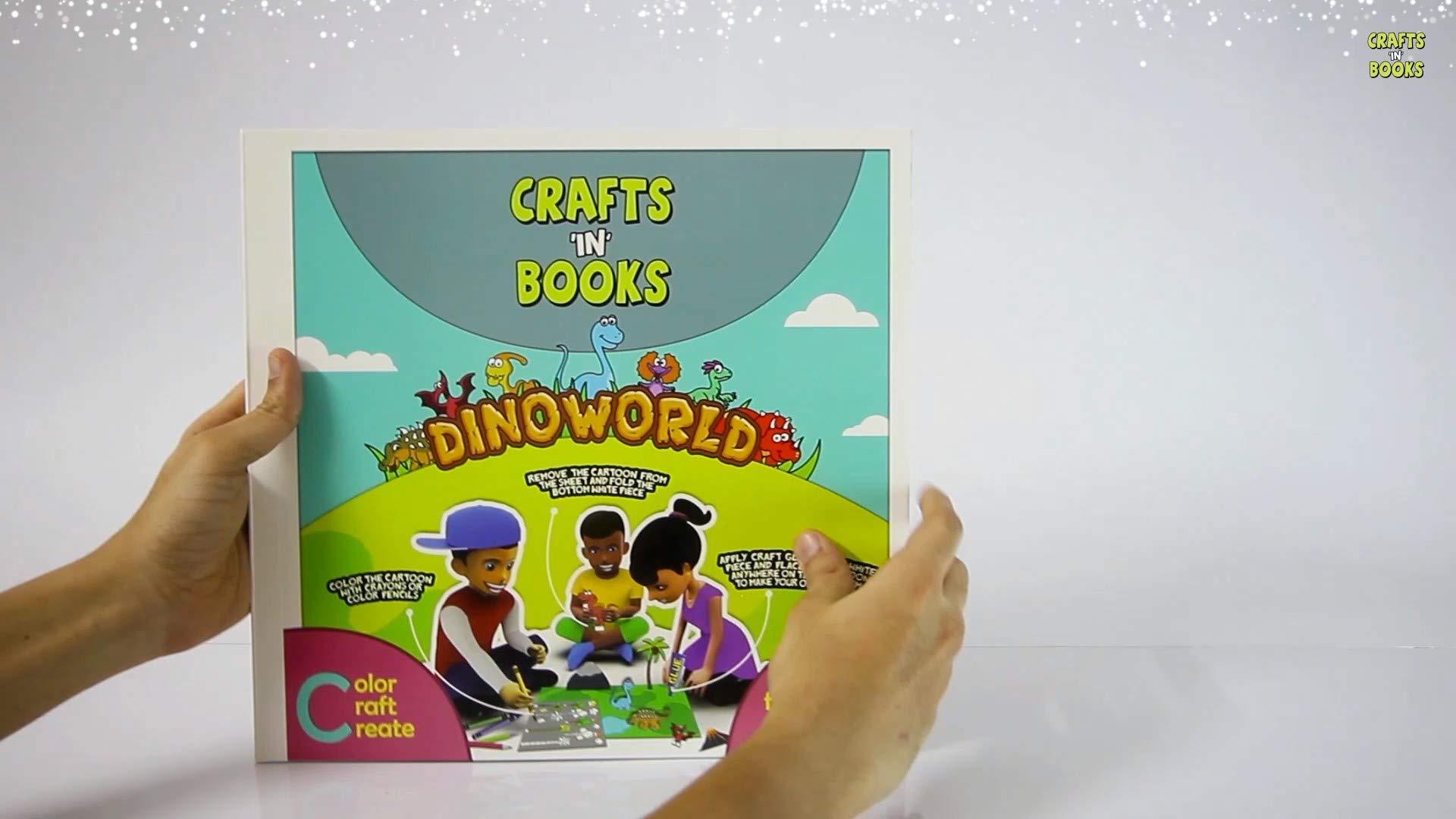 Crafts In Books - Dino World DIY Art and Craft Book 1 for ages 5 years & above Paperback
