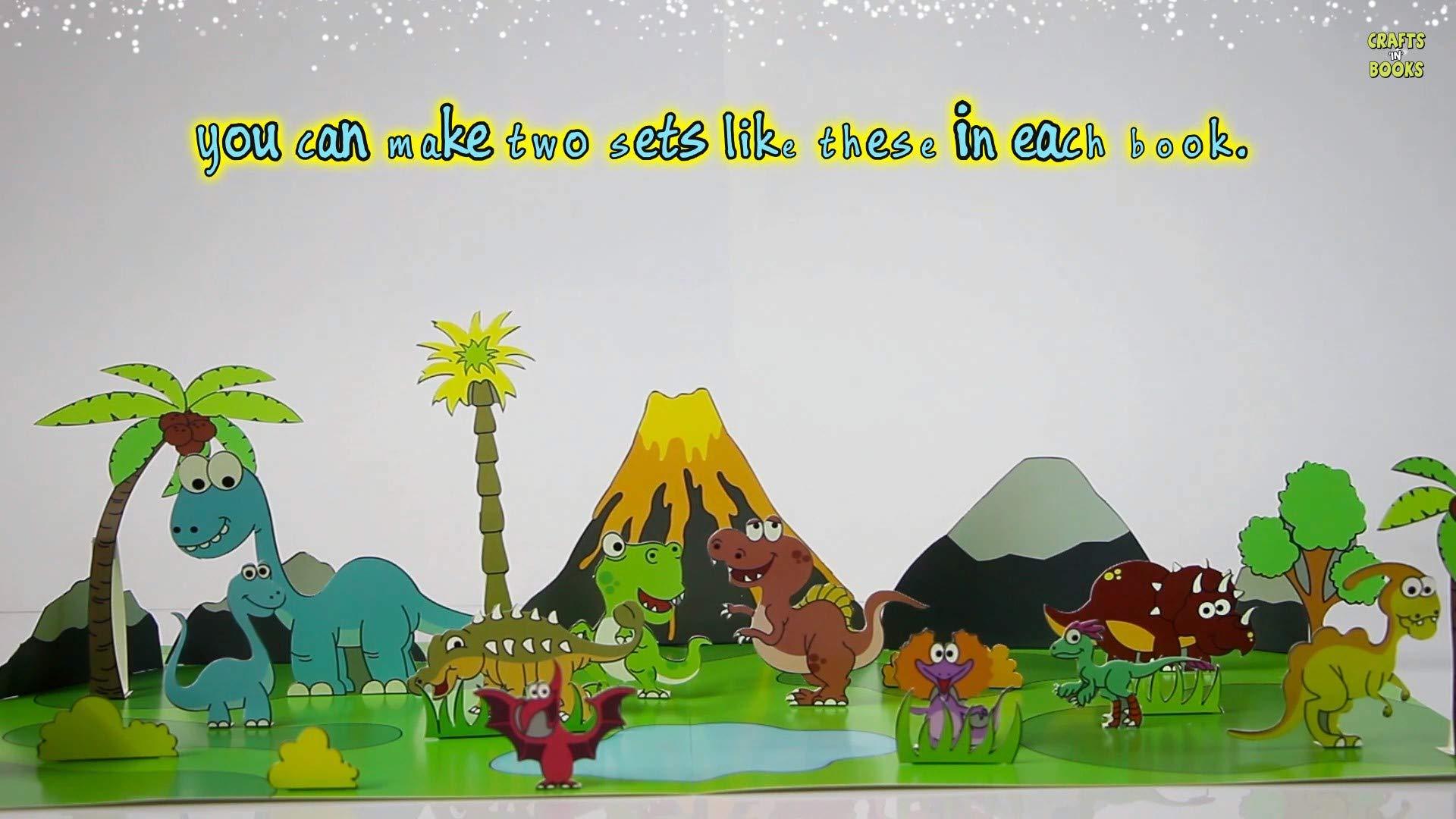 Crafts In Books - Dino World DIY Art and Craft Book 1 for ages 5 years & above Paperback