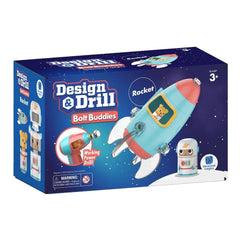 Learning Resources Design & Drill Bolt Buddies Rocket Blue & Red