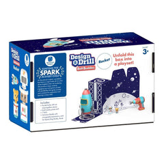 Learning Resources Design & Drill Bolt Buddies Rocket Blue & Red