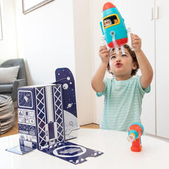 Learning Resources Design & Drill Bolt Buddies Rocket Blue & Red