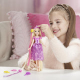 Disney Hair Style Creations Rapunzel Fashion Doll, Hair Styling Toy with Brush, Hair Extensions and Clips