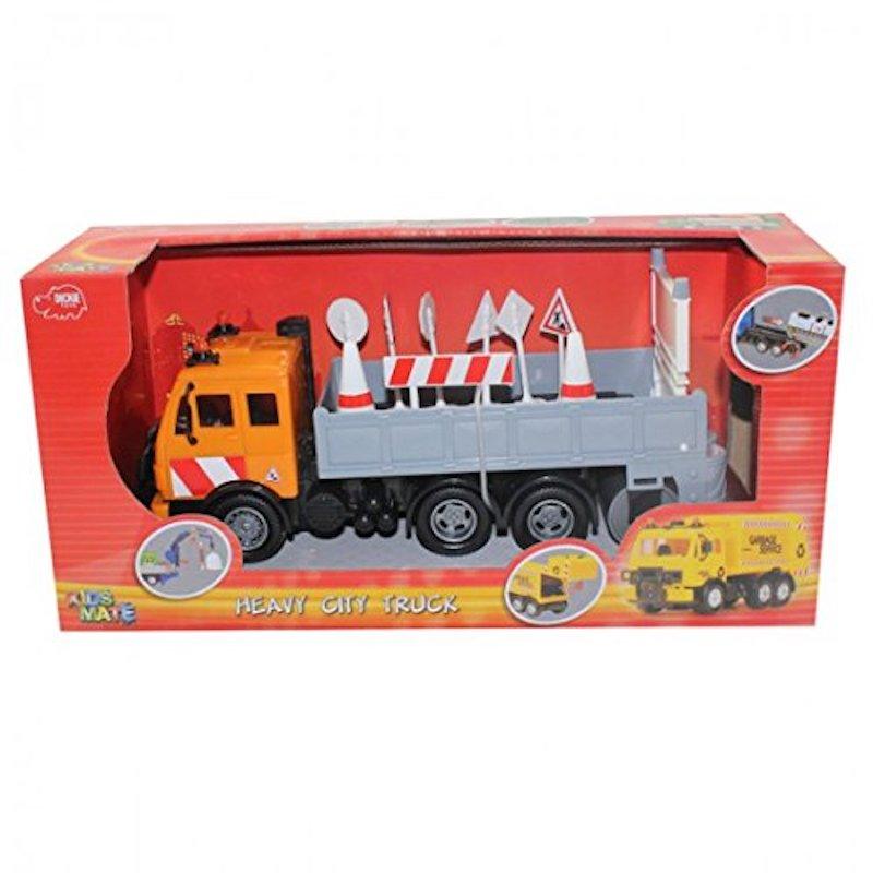Dickie Heavy City Truck for Boys, Orange