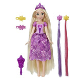 Disney Hair Style Creations Rapunzel Fashion Doll, Hair Styling Toy with Brush, Hair Extensions and Clips