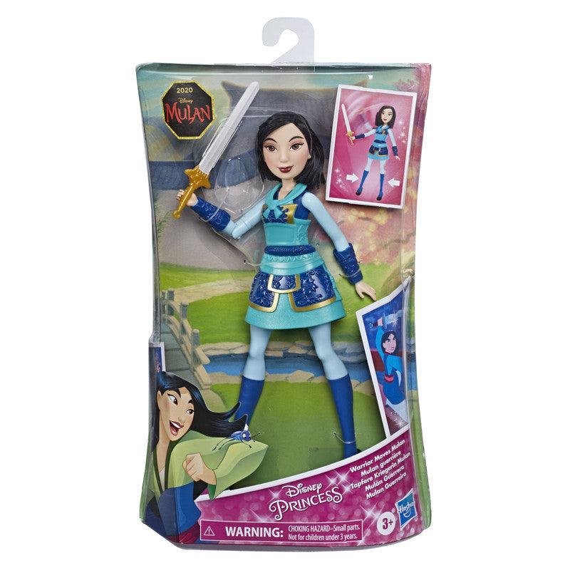 Disney Warrior Moves Mulan Doll with Sword-Swinging Action, Warrior Outfit Mulan Fashion Doll Toy for Kids