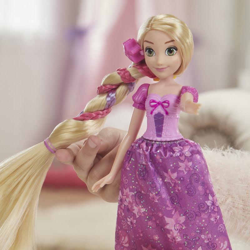Disney Hair Style Creations Rapunzel Fashion Doll Hair Styling Toy with Brush Hair Extensions and Clips