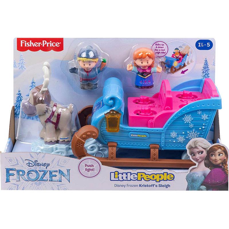 Fisher Price Disney Frozen Little People Kristoff's Sleigh Playset