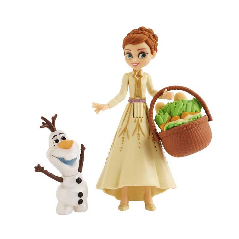 Disney Frozen Anna and Olaf Small Dolls With Basket Accessory, Inspired by the Disney Frozen 2