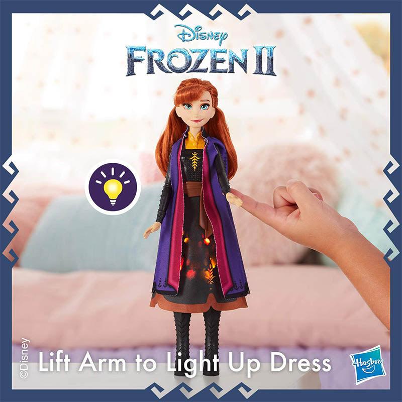 Disney Frozen Anna Autumn Swirling Adventure Fashion Doll That Lights Up, Inspired by Disney's Frozen 2 Movie - Toy for Kids 3 Years Old and Up