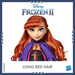 Disney Frozen Anna Fashion Doll With Long Red Hair and Outfit Inspired by Frozen 2 - Toy for Kids 3 Years Old and Up