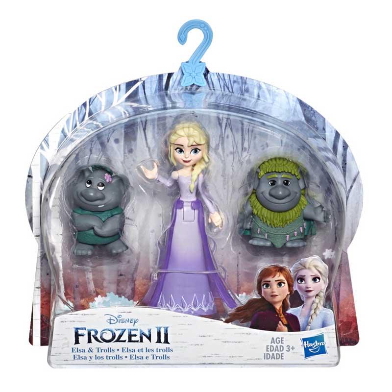 Disney Frozen Elsa Small Doll With Troll Figures Inspired by the Disney Frozen 2 Movie