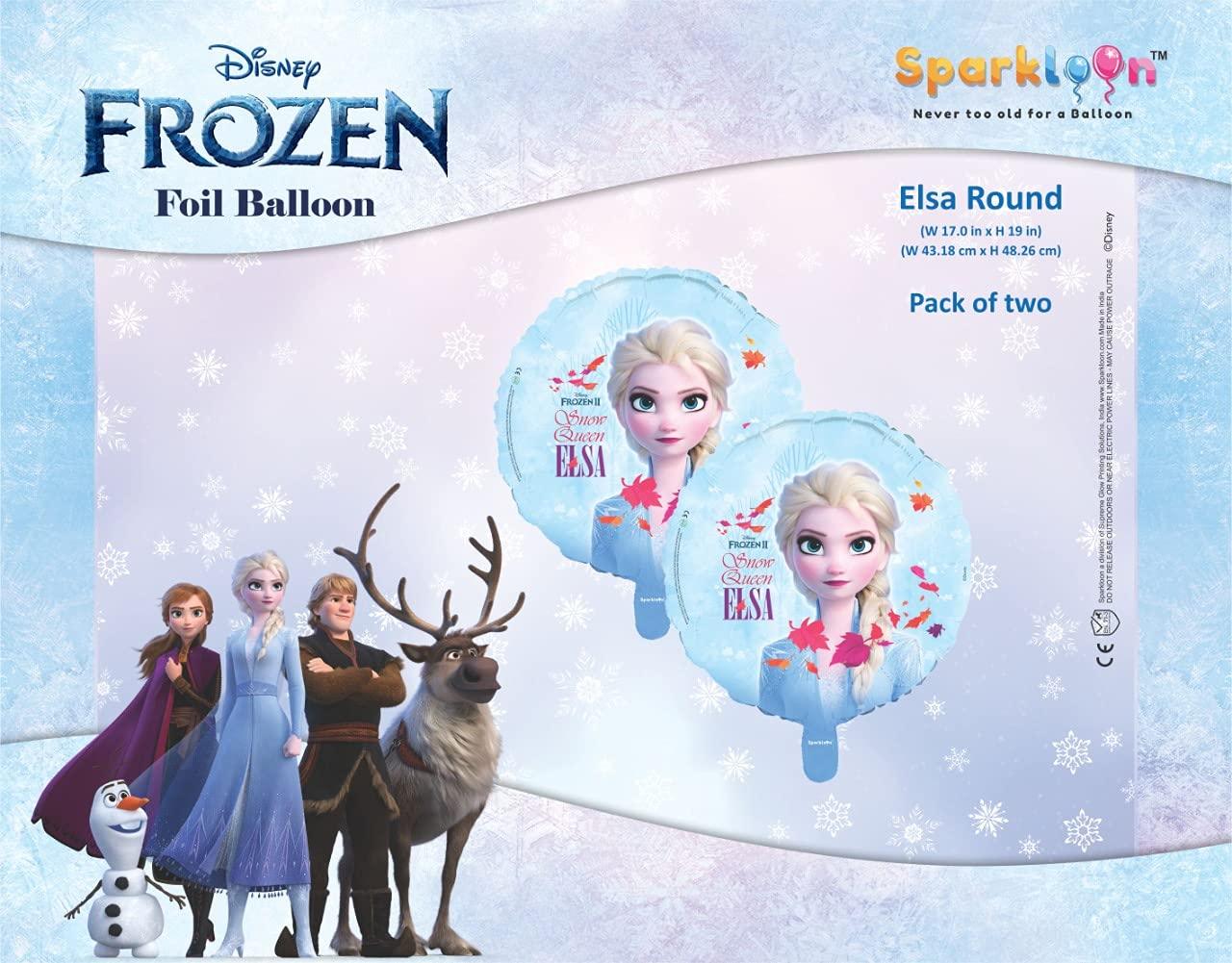 Disney Frozen Elsa the Snow Queen Round Foil Balloon, Pack of 2