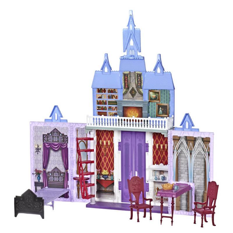 Disney Frozen Fold and Go Arendelle Castle Playset Inspired by Disney's Frozen 2 Movie, Portable Play - Toy for Kids Ages 3 and Up