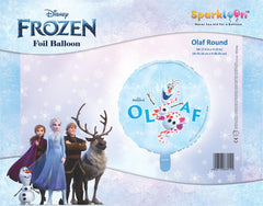 Disney Frozen Olaf Round Foil Balloon, Pack of 1
