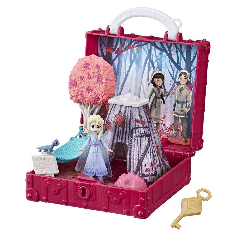 Disney Frozen Pop Adventures Enchanted Forest Set Pop-Up Playset With Handle, Elsa Doll, Toy Inspired by Disney Frozen 2