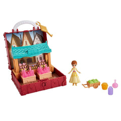 Disney Frozen Pop Adventures Village Set Pop-Up Playset with Handle, Including Anna Small Doll Inspired by Frozen 2 Movie