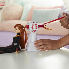Disney Frozen Sister Styles Anna Fashion Doll With Extra-Long Red Hair, Braiding Tool and Hair Clips - Toy For Kids Ages 5 and Up