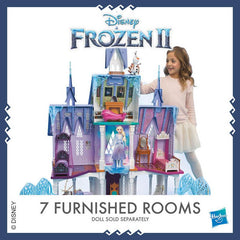 Disney Frozen Ultimate Arendelle Castle Playset Inspired by the Frozen 2 Movie, 5 Ft. Tall With Lights, Moving Balcony, and 7 Rooms with Accessories