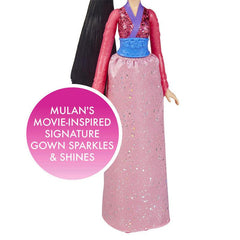 Disney Mulan Royal Shimmer Fashion Doll with Skirt that Sparkles, Tiara & Shoes, Toy for Girls 3 Years & Up