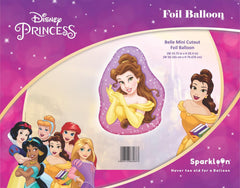 Disney Princess Beauty and The Beast Belle Mini Cutout Foil Balloon, Pack of 1