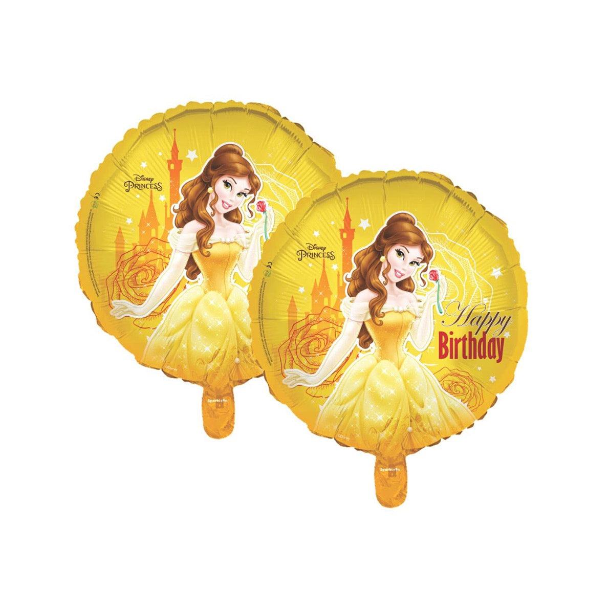 Disney Princess Beauty & The Beast Belle Round Foil Balloon, Pack of 2