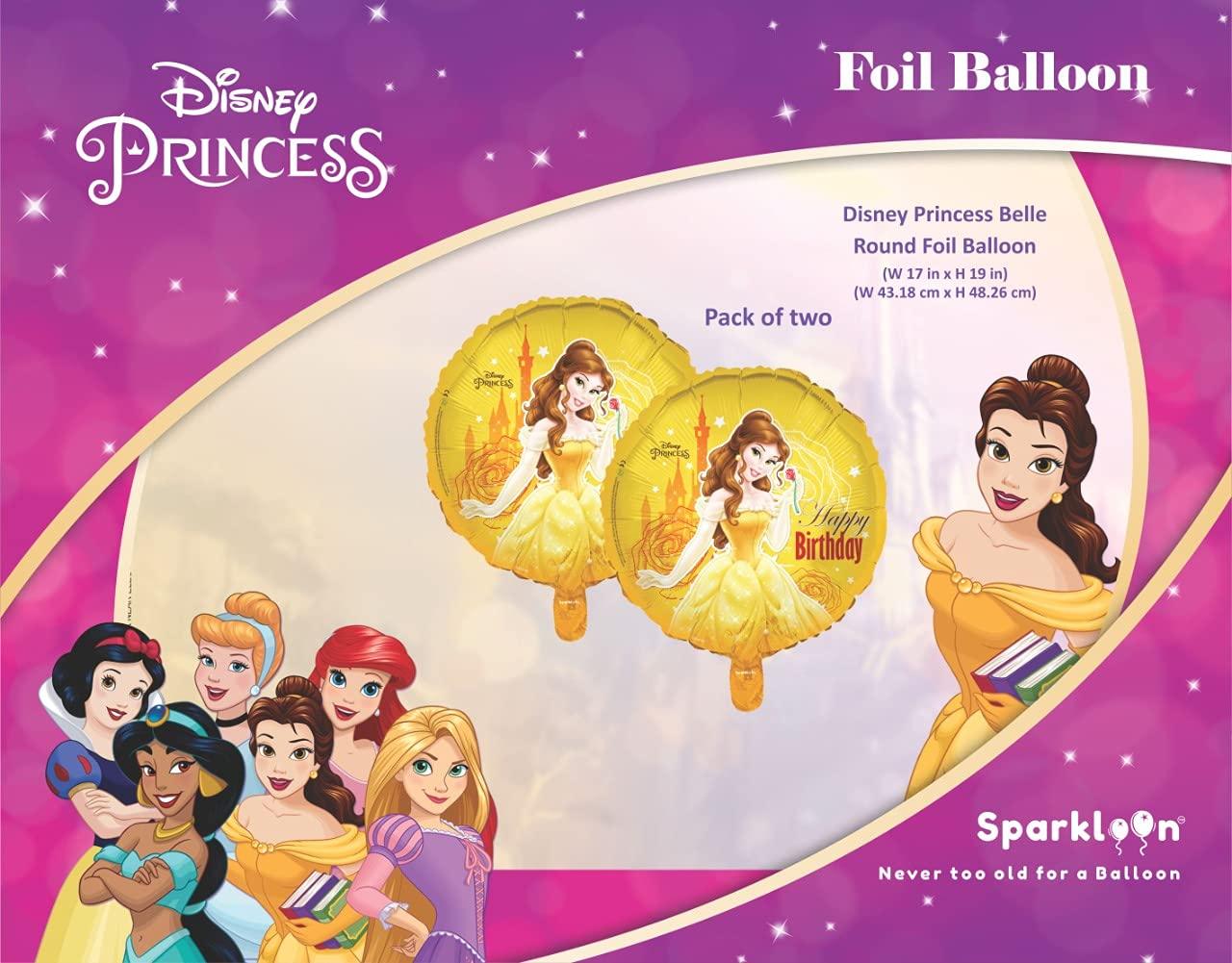 Disney Princess Beauty & The Beast Belle Round Foil Balloon, Pack of 2