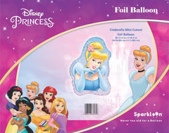 Disney Princess Cinderella Mini Cutout Foil Balloon, Pack of 1