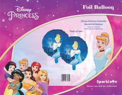 Disney Princess Cinderella Round Foil Balloon, Pack of 2