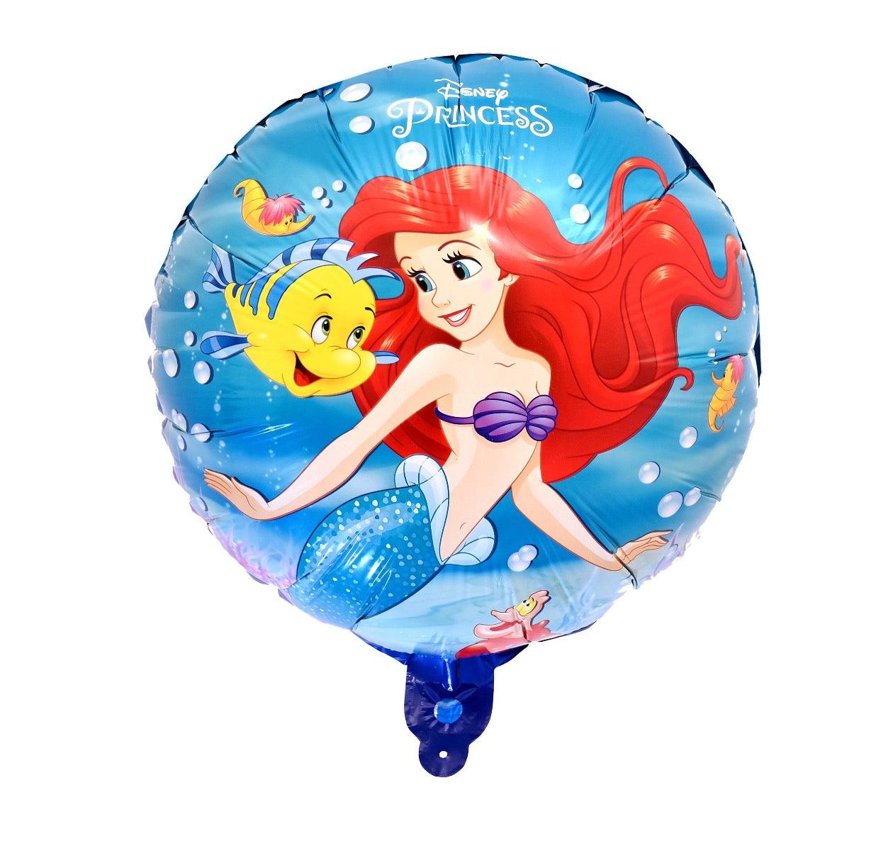 Disney Princess Little Mermaid Ariel Round Foil Balloon, Pack of 1
