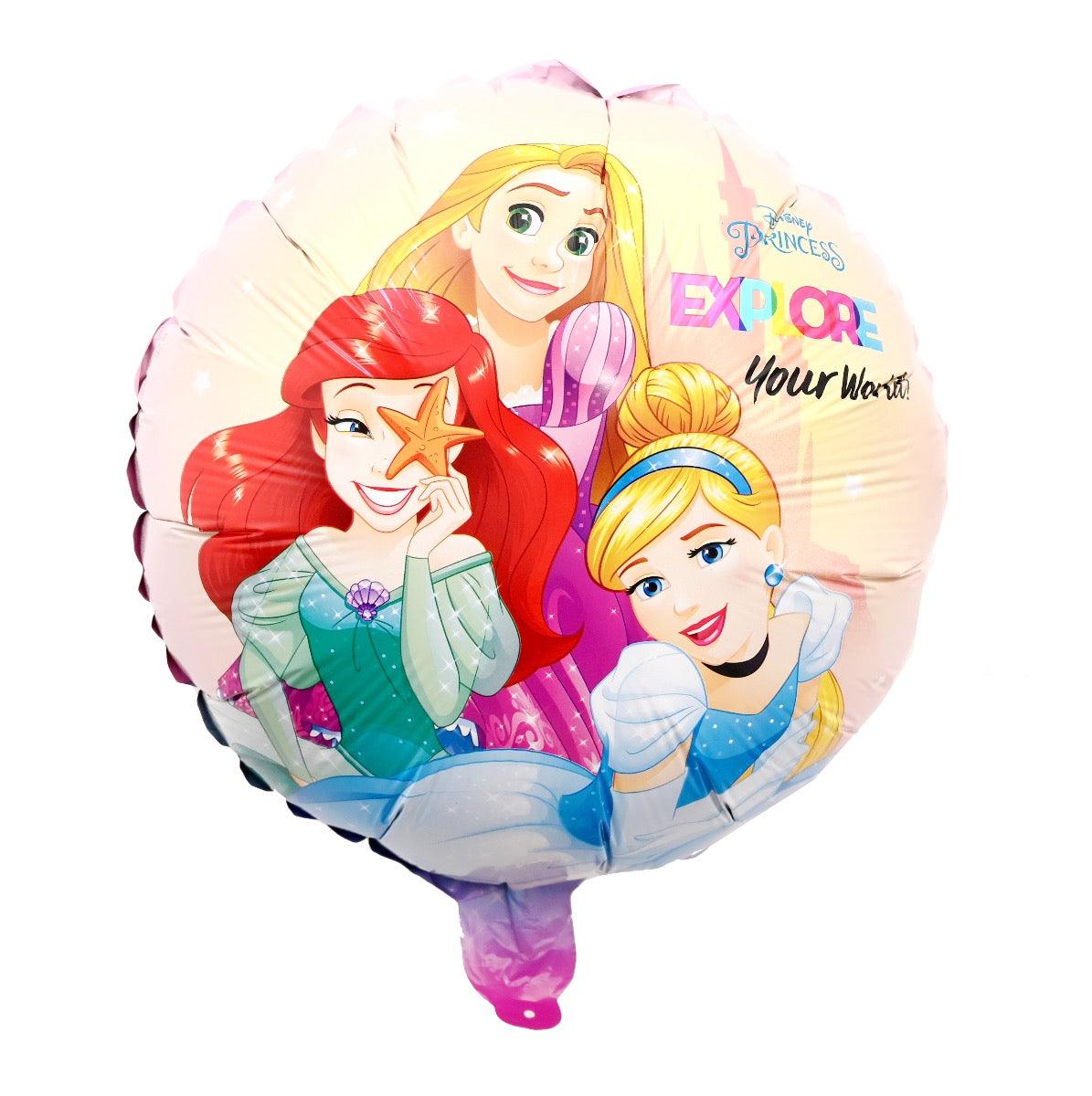 Disney Princess Multi Princess Round Foil Balloon, Pack of 1