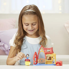 Disney Princess Cottage Kitchen and Snow White Doll, Royal Clips Fashion, One-Clip Skirt