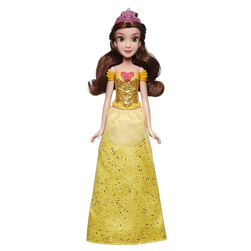 Disney Royal Shimmer Belle Fashion Doll with Skirt That Sparkles, Tiara, and Shoes