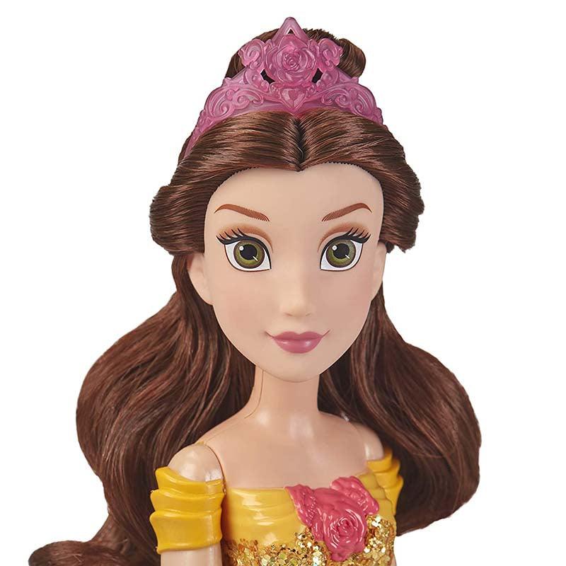Disney Royal Shimmer Belle Fashion Doll with Skirt That Sparkles, Tiara, and Shoes