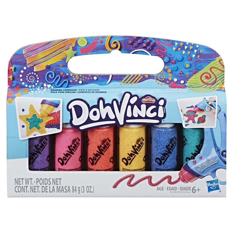 Play-Doh DohVinci Sparkle 6-Pack of Drawing Compound by Play-Doh