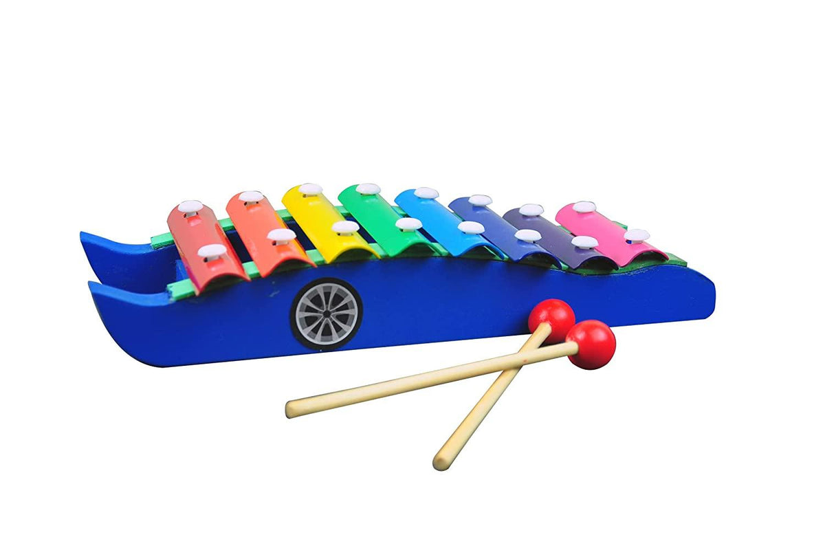 Dr. Mady Wooden Car Xylophone, Multicolor