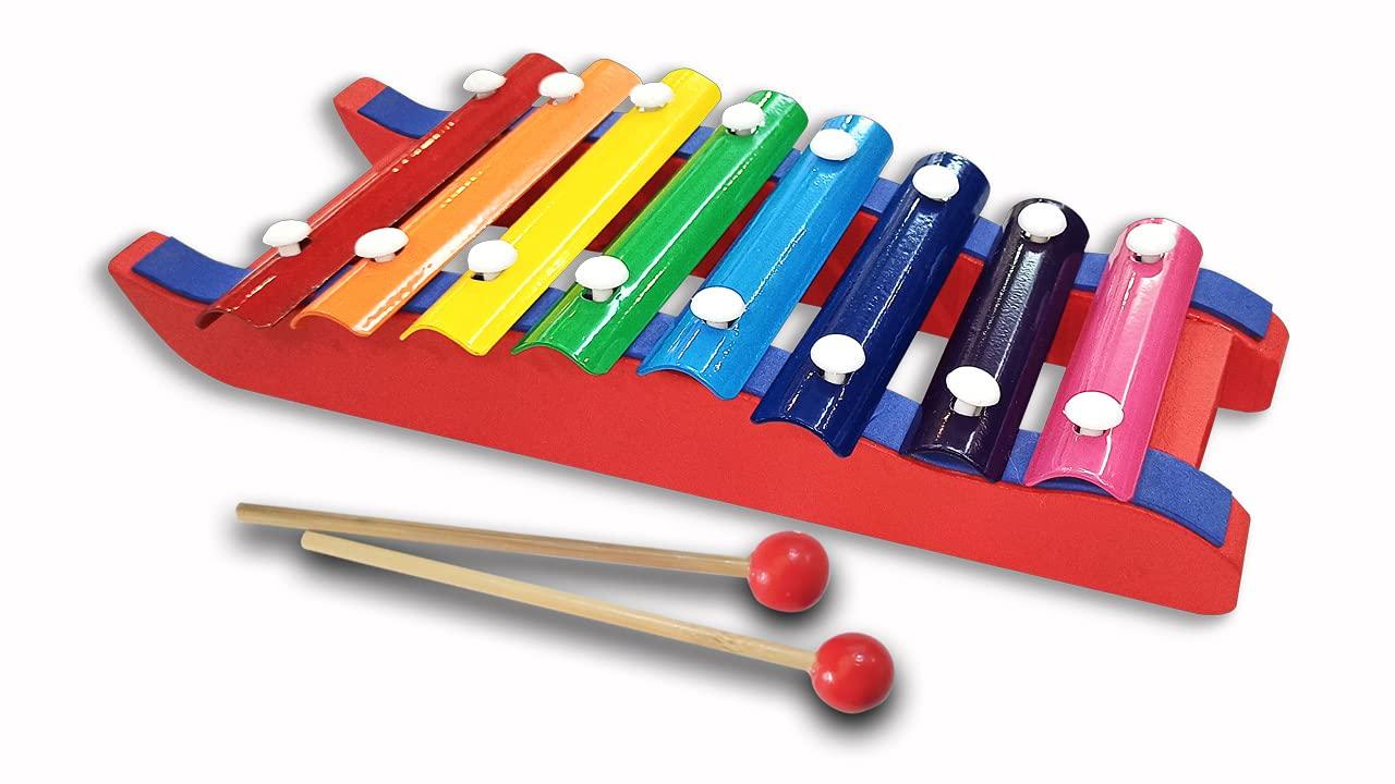 Dr. Mady Wooden Car Xylophone, Multicolor